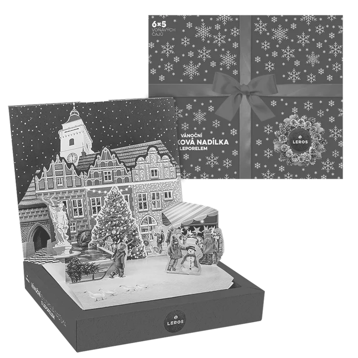 LEROS Vánoční bylinková nadílka s leporelem 30 sáčků